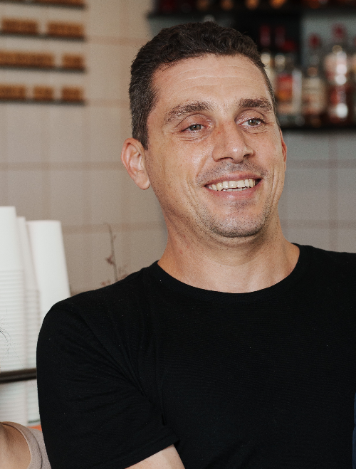 Anthony owner of Cafe gusto