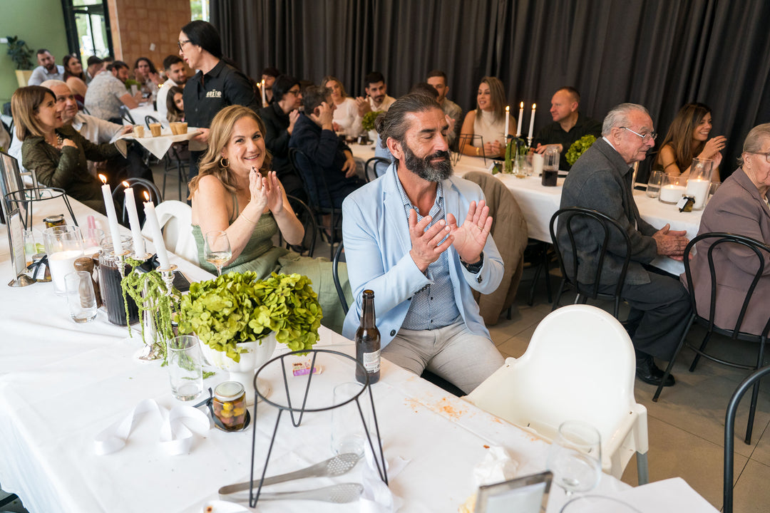 Lovely husband and wife enjoying Cafe Gusto Botany. Event venues Sydney